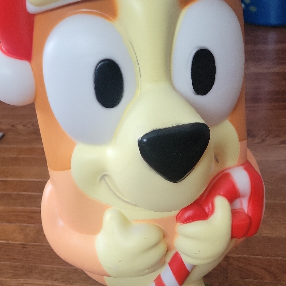 Bluey Bingo Christmas Holiday Light Up Blow Mold - Picture 2 of 5